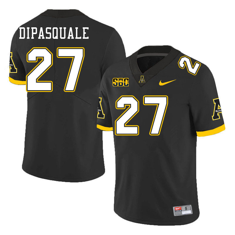 Men #27 Michael Dipasquale Appalachian State Mountaineers College Football Jerseys Stitched Sale-Bla - Click Image to Close